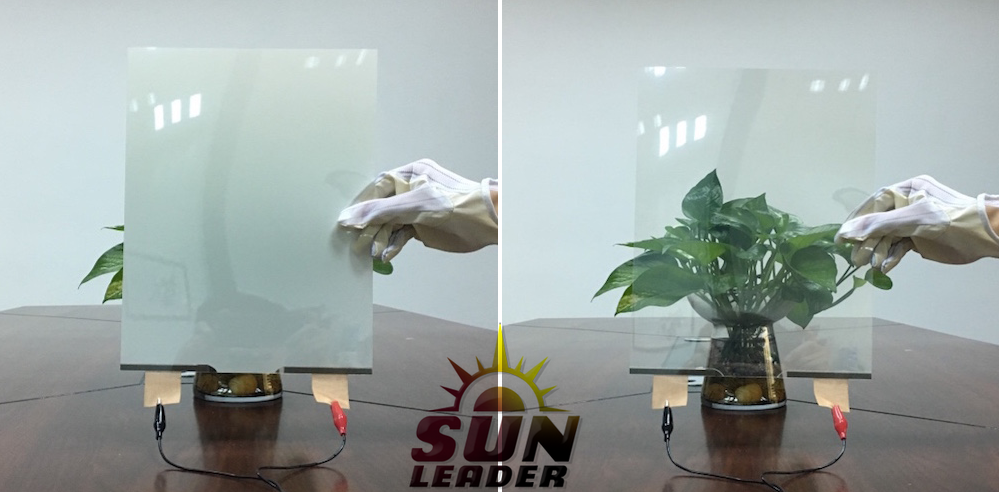 Folie transparent opaca pentru suprafete de sticla: protectie vizuala si proiectie grafica. Sun Leader