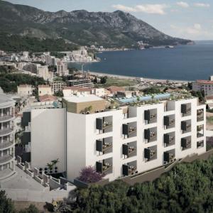 Apartament modern cu vedere la mare în Bečići, Muntenegru